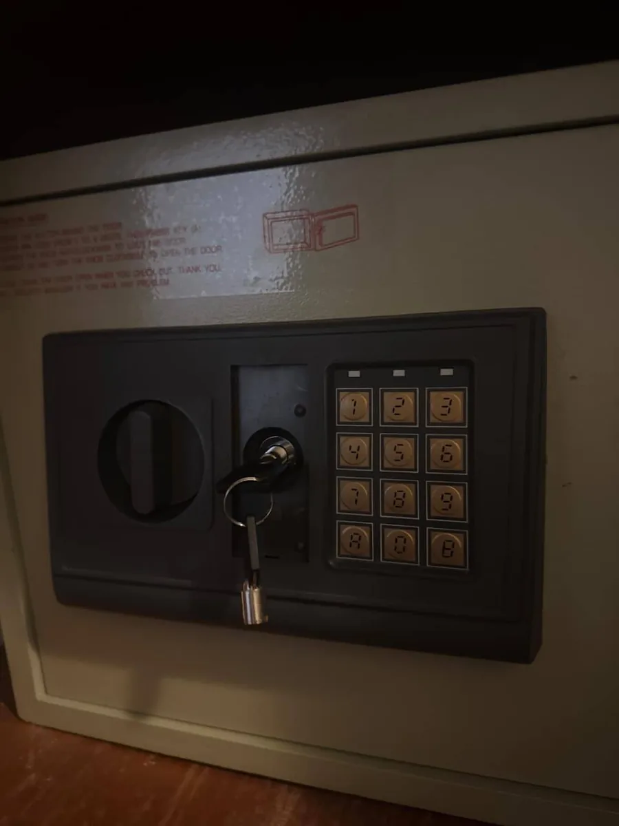 Keyed safe opened after the combination was lost